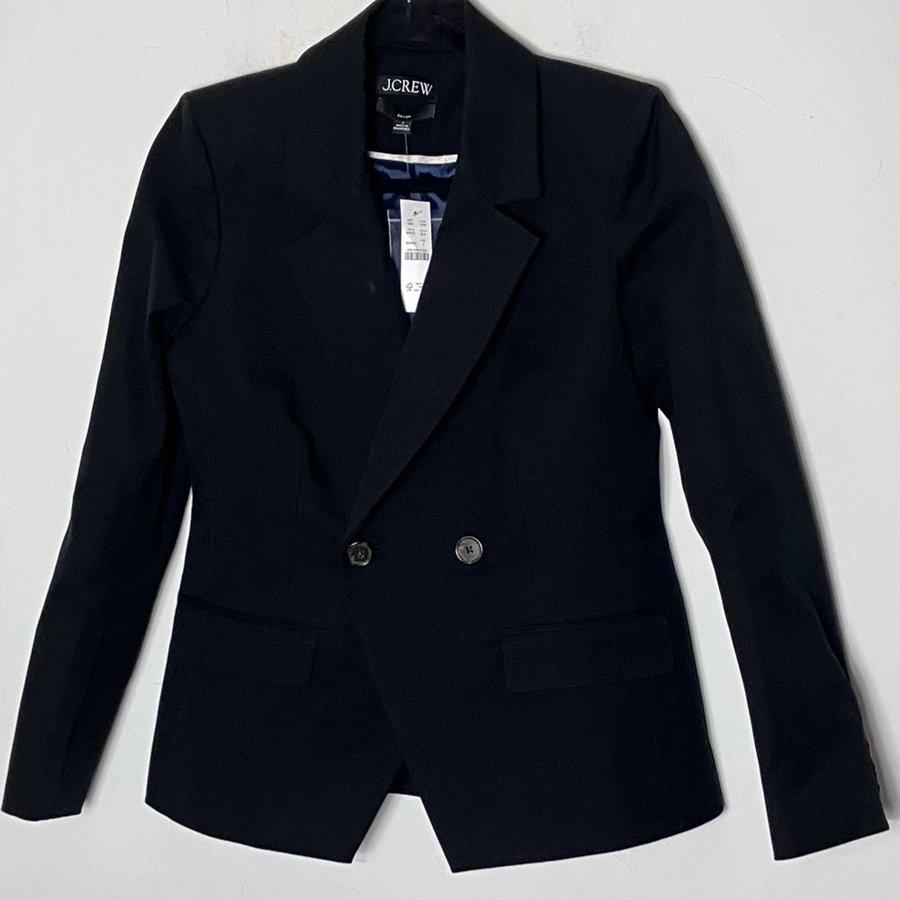 J. Crew Devon blazer Black‎ 2 NWT - Picture 2 of 6